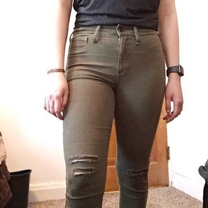 Gap Green Skinny Jeans